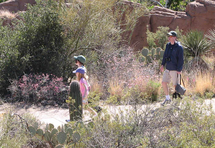 Dan and girls at Desert Museum
